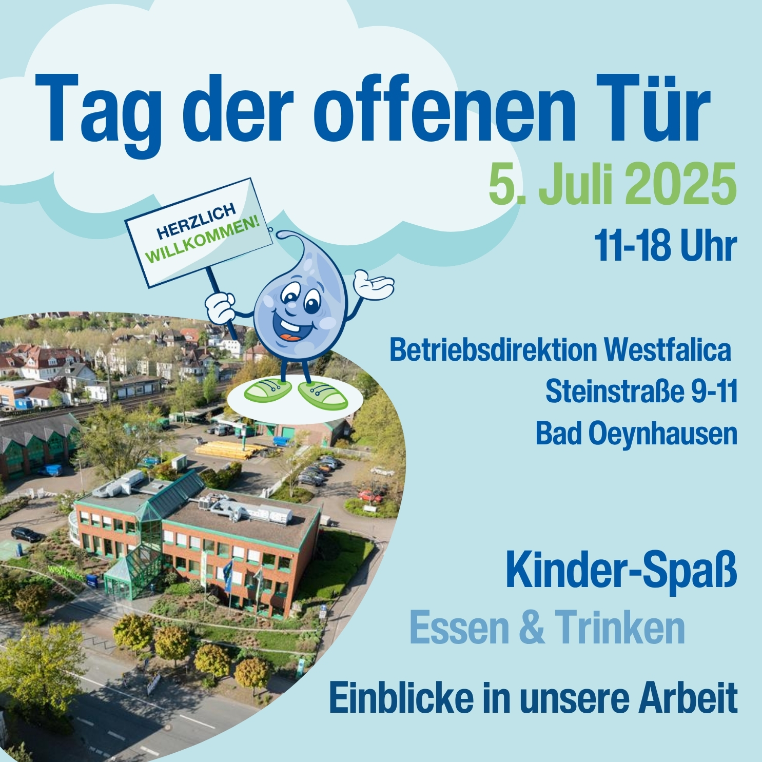 Tag der offenen Tür am Gelsenwasser-Standort Westfalica- Buntes Programm für die ganze Familie in Bad Oeynhausen